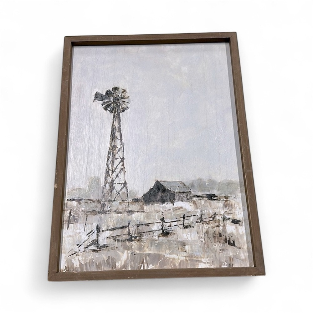 Farmhouse windmill country print